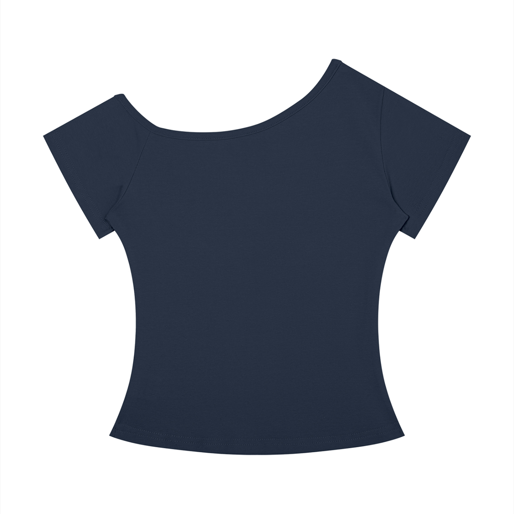 WHEN AM I NO LONGER  ALLOWED TO COME TO  THESE DJ SETS? IM 28 Orange - Women’s Off-the-Shoulder T-Shirt