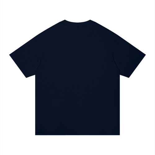I’M RENTING IN BRUNSWICK BUT MY BEACH HOUSE IN PORTSEA Blue/Purple/Black - Unisex Regular Fit Cotton T-Shirt