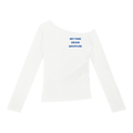 BEST 2 THINGS WINE BARS BARS WITH WINE Blue - Women’s Off-the-Shoulder T-Shirt