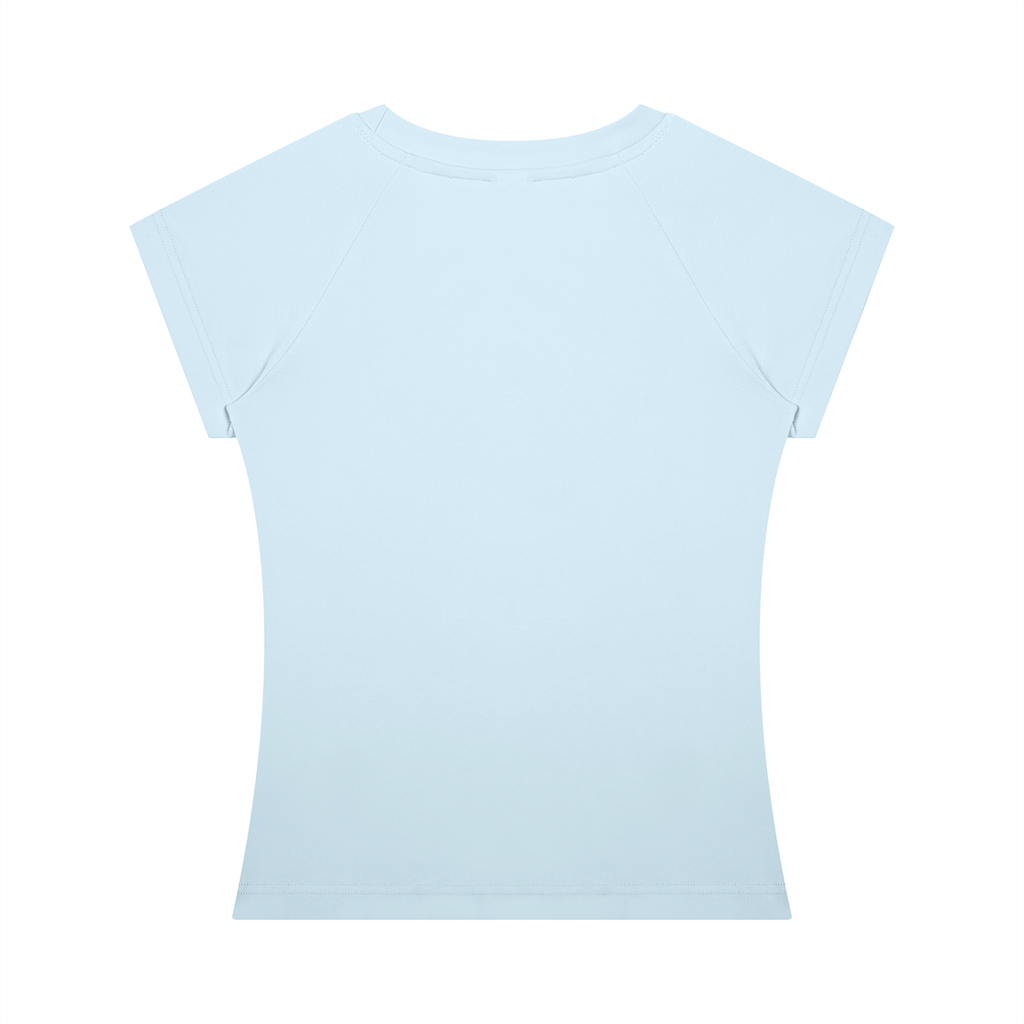SPILT THE G? HOW ABOUT I DRINK 10 OF THEM THEN HAVE A  MENTAL BREAKDOWN Blue - Women’s Slim Raglan T-Shirt